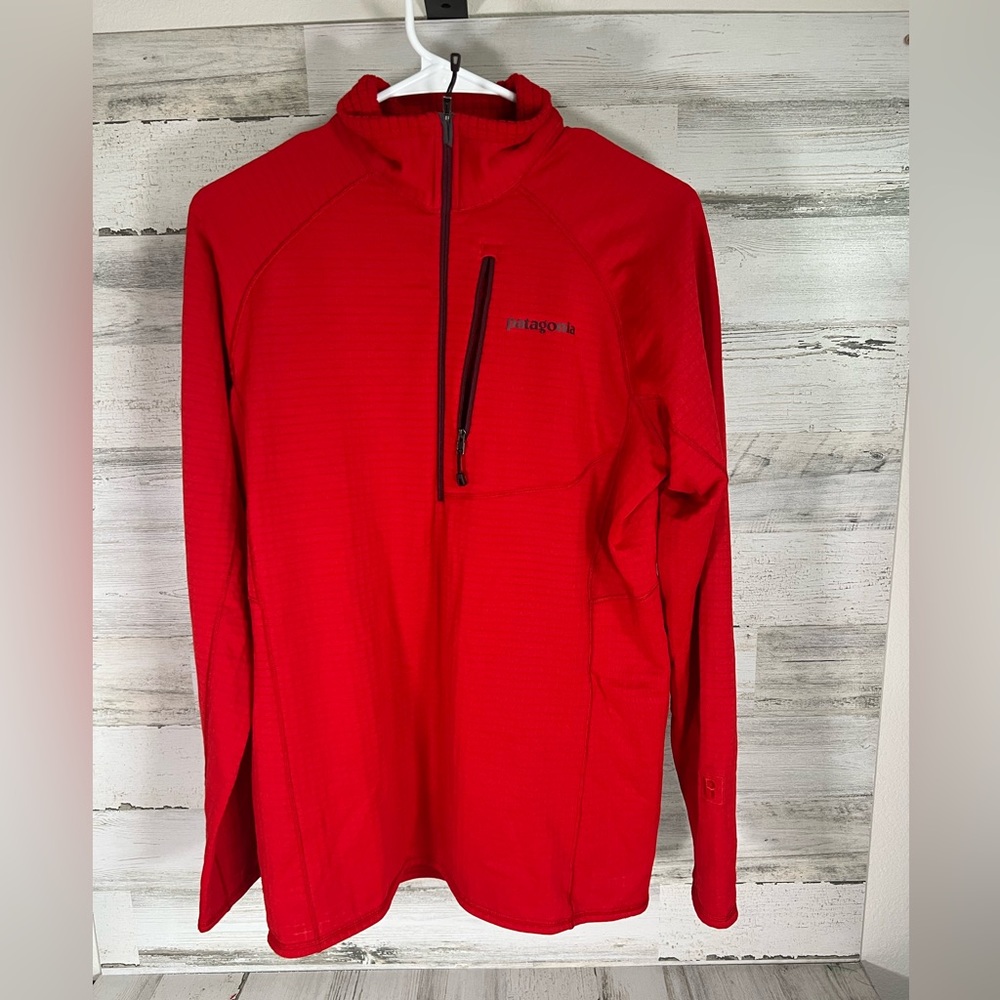Patagonia R1 regulator waffle grid half zip pullover